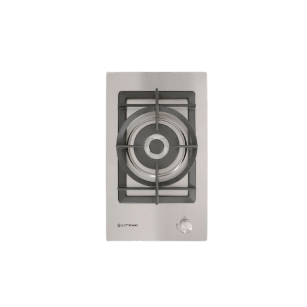 Cooktop Dominó Elettromec Quadratto 1 Queimador a Gás Dual Flame Inox - Bivolt