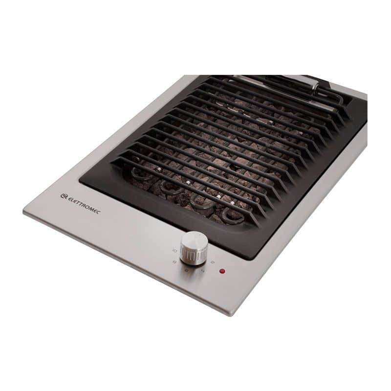 Cooktop Dominó Elettromec Quadratto Barbecue Inox 30cm - 220V